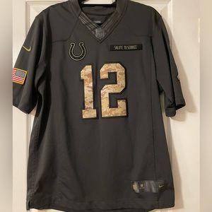 Men's Andrew Luck Indianapolis Colts Limited 2016 Salute to Service Jersey-Black